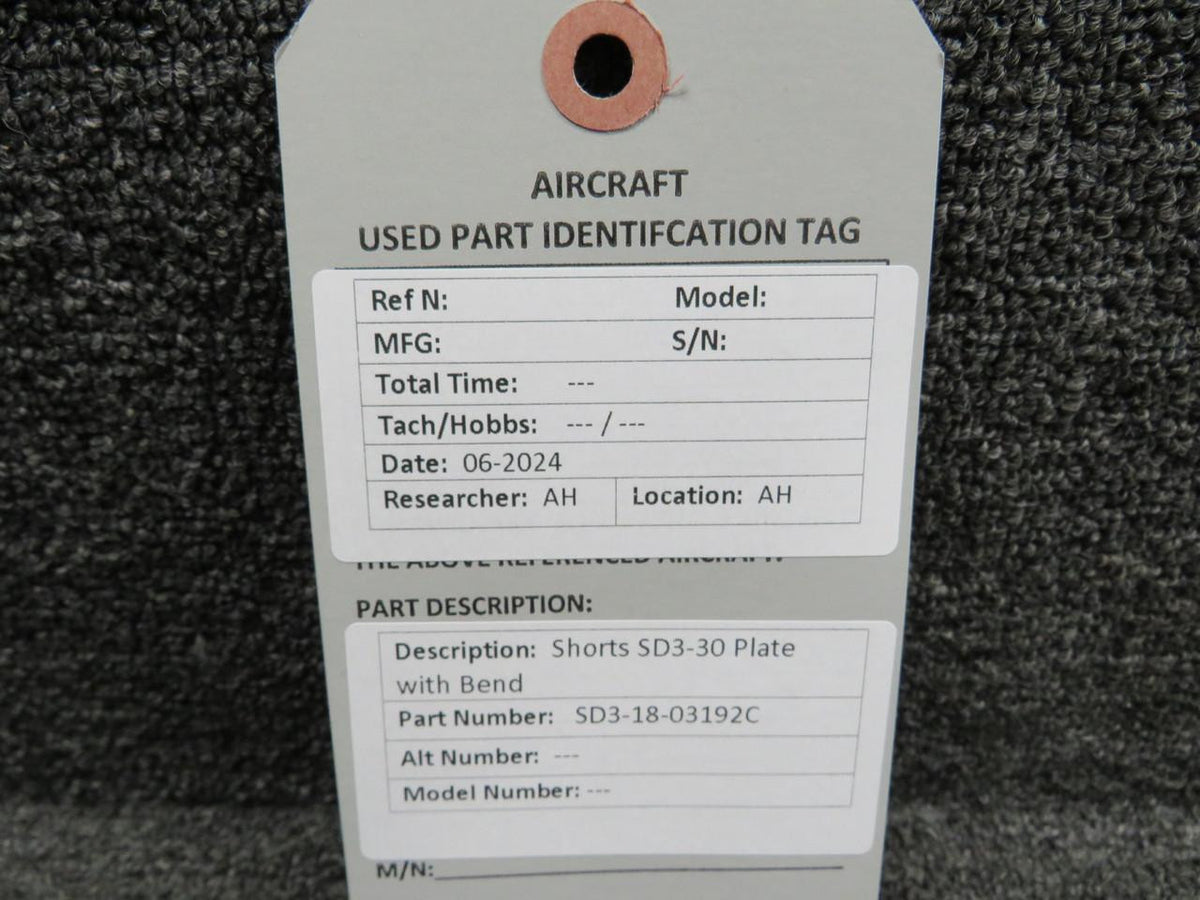 Does Not Apply SD3-18-03192C Shorts SD3-30 Plate with Bend