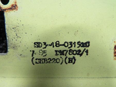 Does Not Apply SD3-18-03192C Shorts SD3-30 Plate with Bend