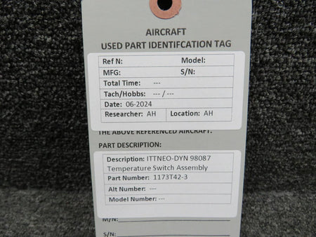 Neo-Dyn 1173T42-3 ITT Neo-Dyn 98087 Temperature Switch Assembly