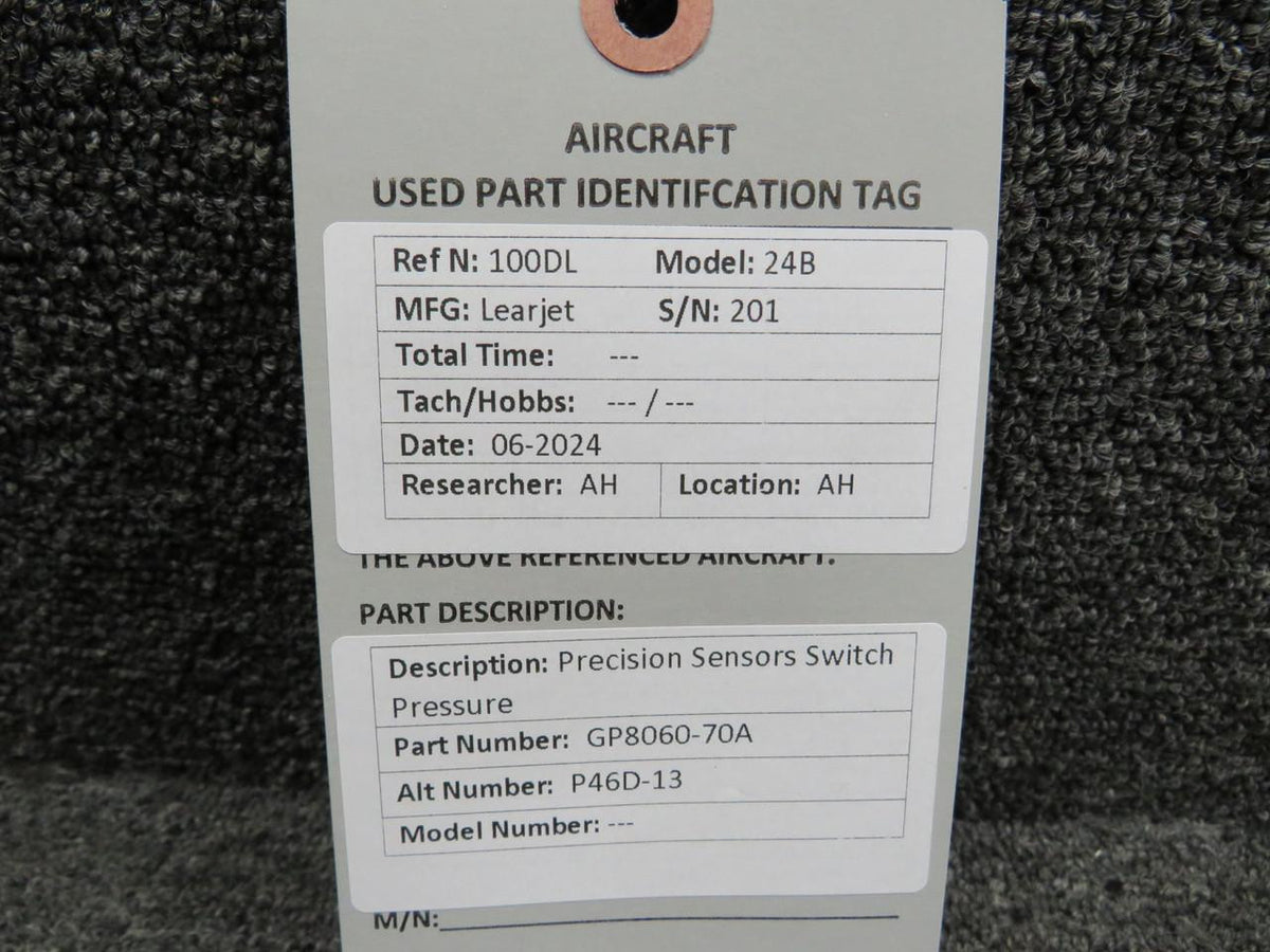 Precision Sensors GP8060-70A (Alt: P46D-13) Precision Sensors Switch Pressure