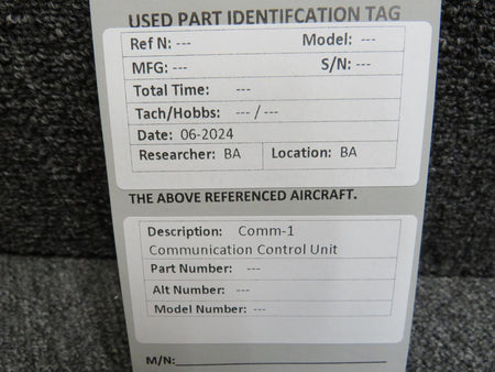 Does Not Apply Comm-1 Communication Control Unit