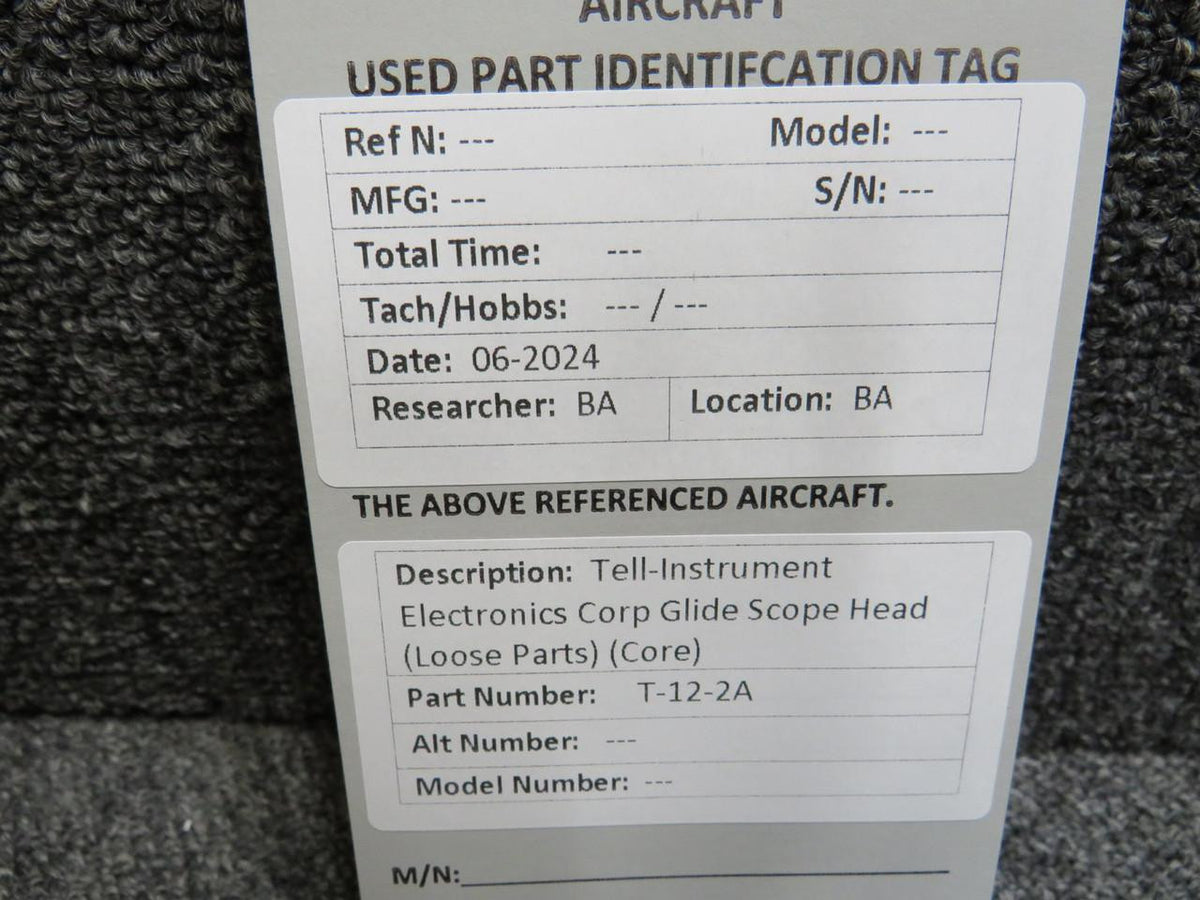 Tell-Instrument Electronics Corp T-12-2A Tell-Instrument Electronics Corp Glide Slope Head (Loose Parts) (Core)