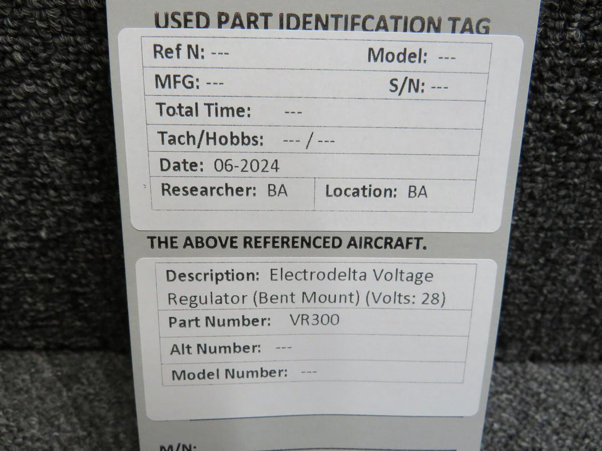 Electrodelta VR300 Electrodelta Voltage Regulator (Bent Mount) (Volts: 28)