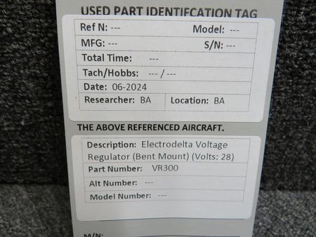 Electrodelta VR300 Electrodelta Voltage Regulator (Bent Mount) (Volts: 28)
