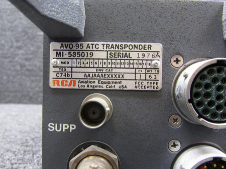 RCA MI-585019 RCA AVQ-95 ATC Transponder Unit