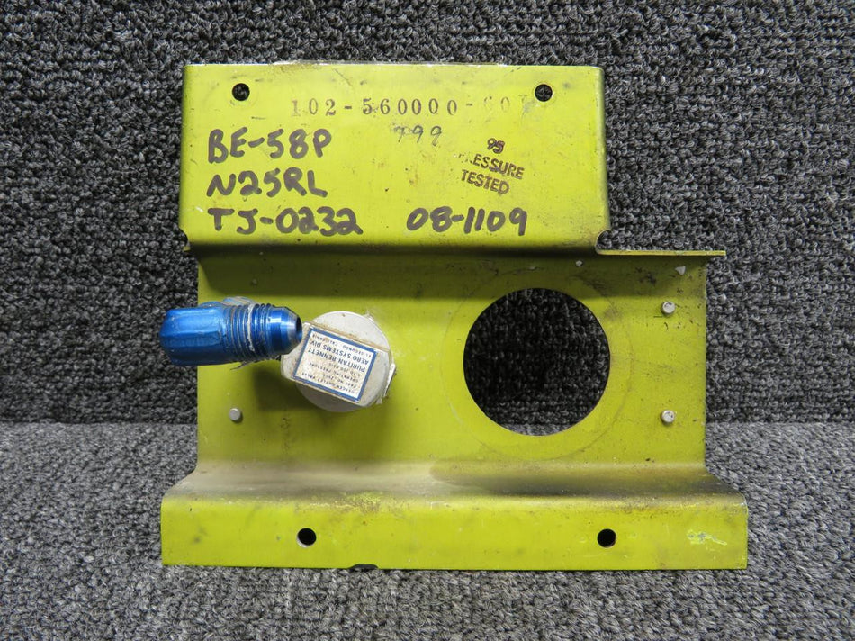 Does Not Apply 102-560000-60, Z909 Beechcraft 58P Oxygen Valve Bracket Assembly (PSI: 5-100)