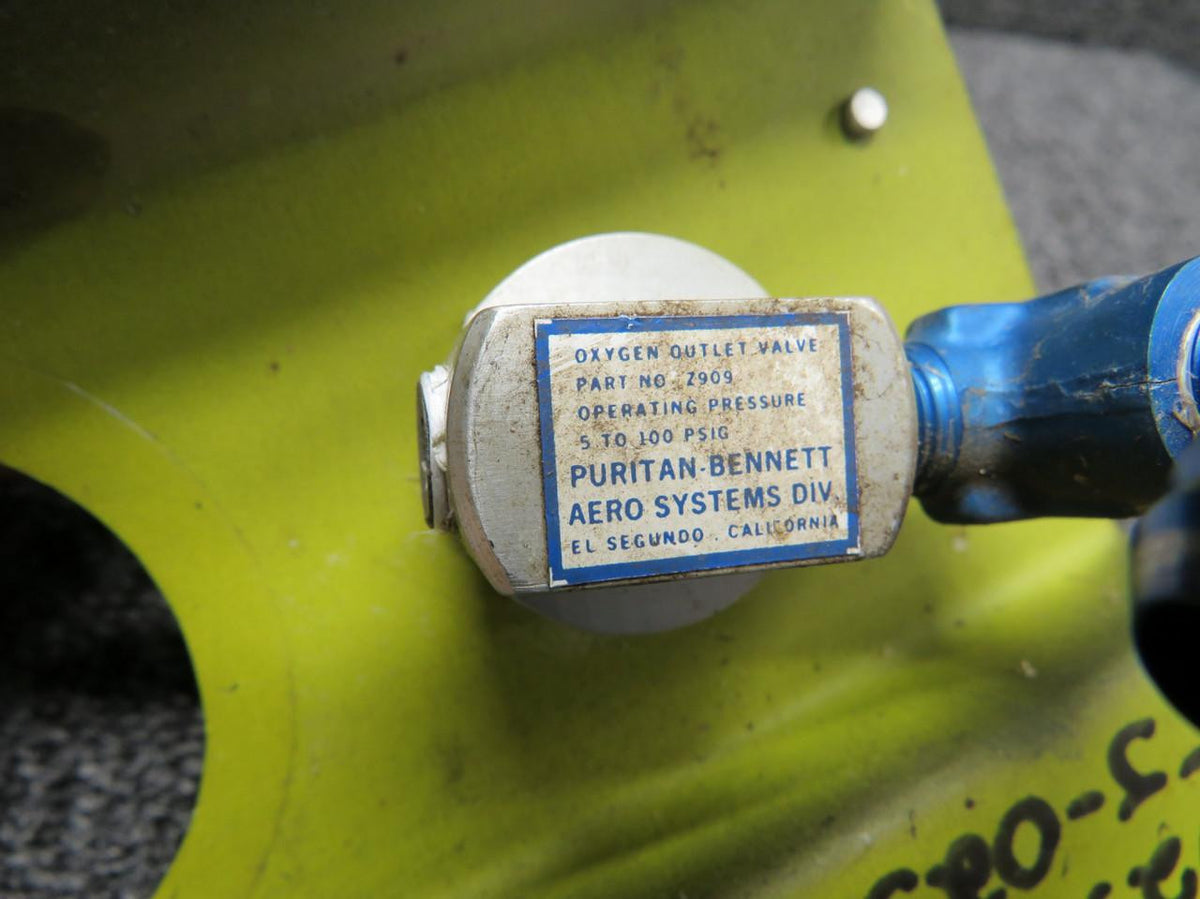 Does Not Apply 102-560000-60, Z909 Beechcraft 58P Oxygen Valve Bracket Assembly (PSI: 5-100)