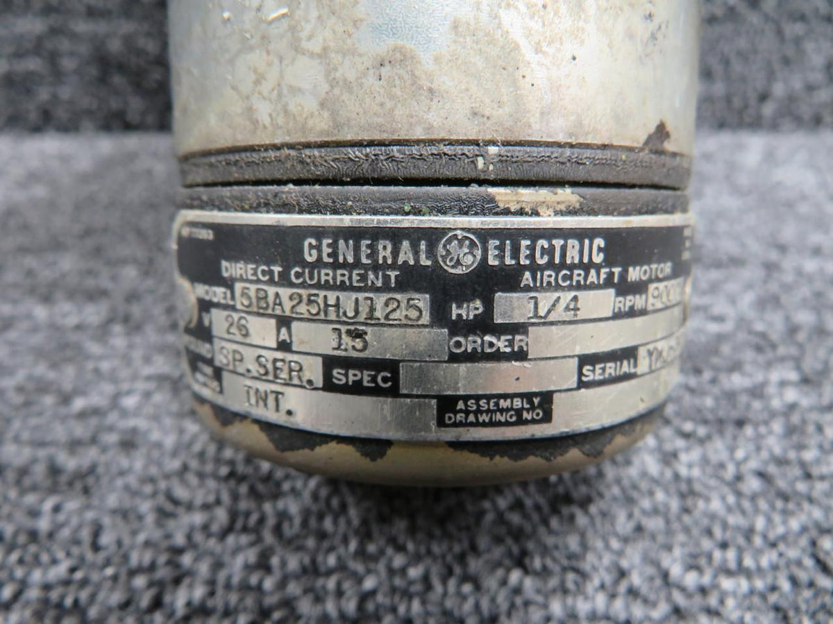 General Electric 5BA25HJ125 General Electric Landing Gear Actuator Motor Assembly (Volts: 26)