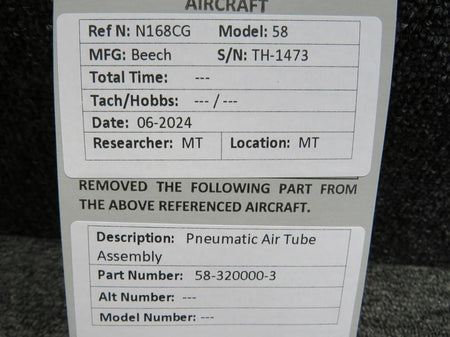 Does Not Apply 58-320000-3 Pneumatic Air Tube Assembly