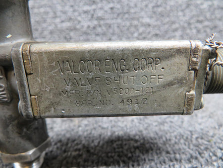Valcor V5000-121 Valcor ENG Corp Valve Shut Off Flow with Pressure Vessel & Check Valve
