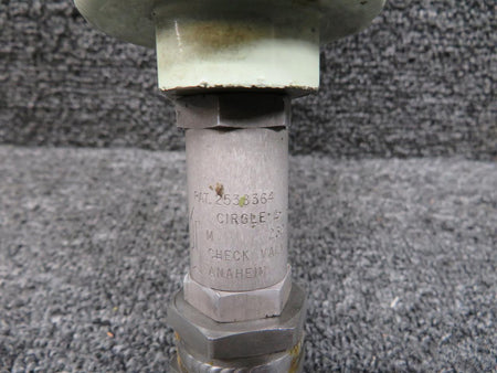 Valcor V5000-121 Valcor ENG Corp Valve Shut Off Flow with Pressure Vessel & Check Valve