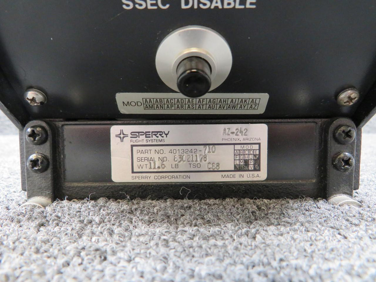 Sperry 4013242-710 Sperry-Honeywell AZ-242 Air Data Computer with Modifications