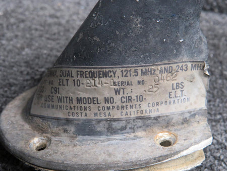 Communication Components ELT10-214-1 Communications Components Dual Frequency Antenna (Worn)