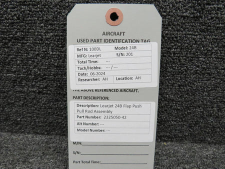 Learjet 2325050-42 Learjet 24B Flap Push Pull Rod Assembly