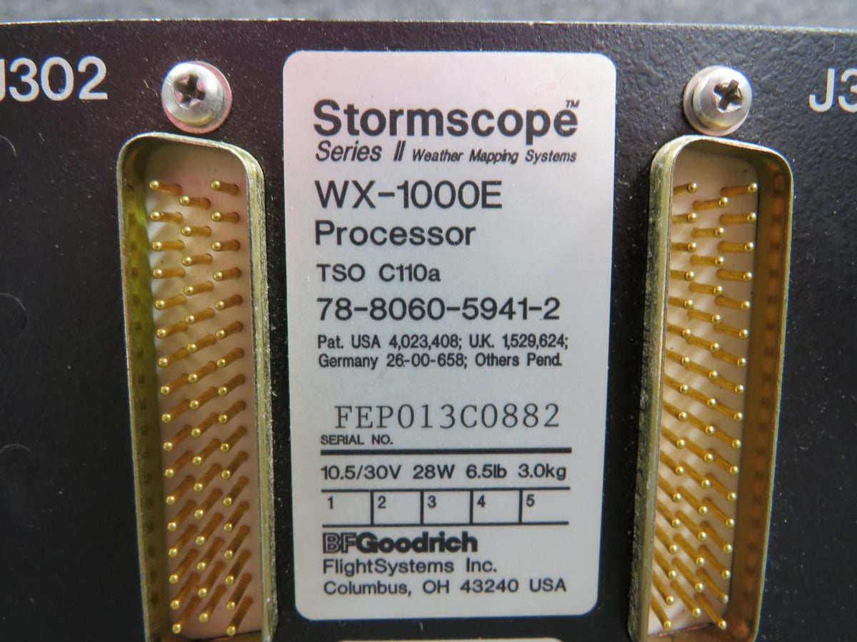 BF Goodrich  78-8060-5941-2 BF Goodrich WX-1000E Stormscope II Processor Unit (Volts: 10.5-30)