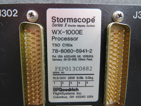 BF Goodrich  78-8060-5941-2 BF Goodrich WX-1000E Stormscope II Processor Unit (Volts: 10.5-30)