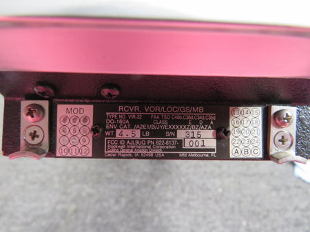 Collins 622-6137-001 Collins VIR-32 VOR, LOC, GS, MB Receiver with Mods (Vented Case)