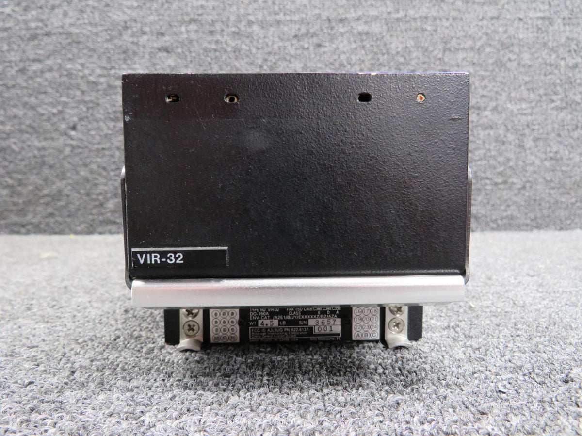 Collins 622-6137-001 Collins VIR-32 VOR, LOC, GS, MB Receiver with Mods (Missing Placard)