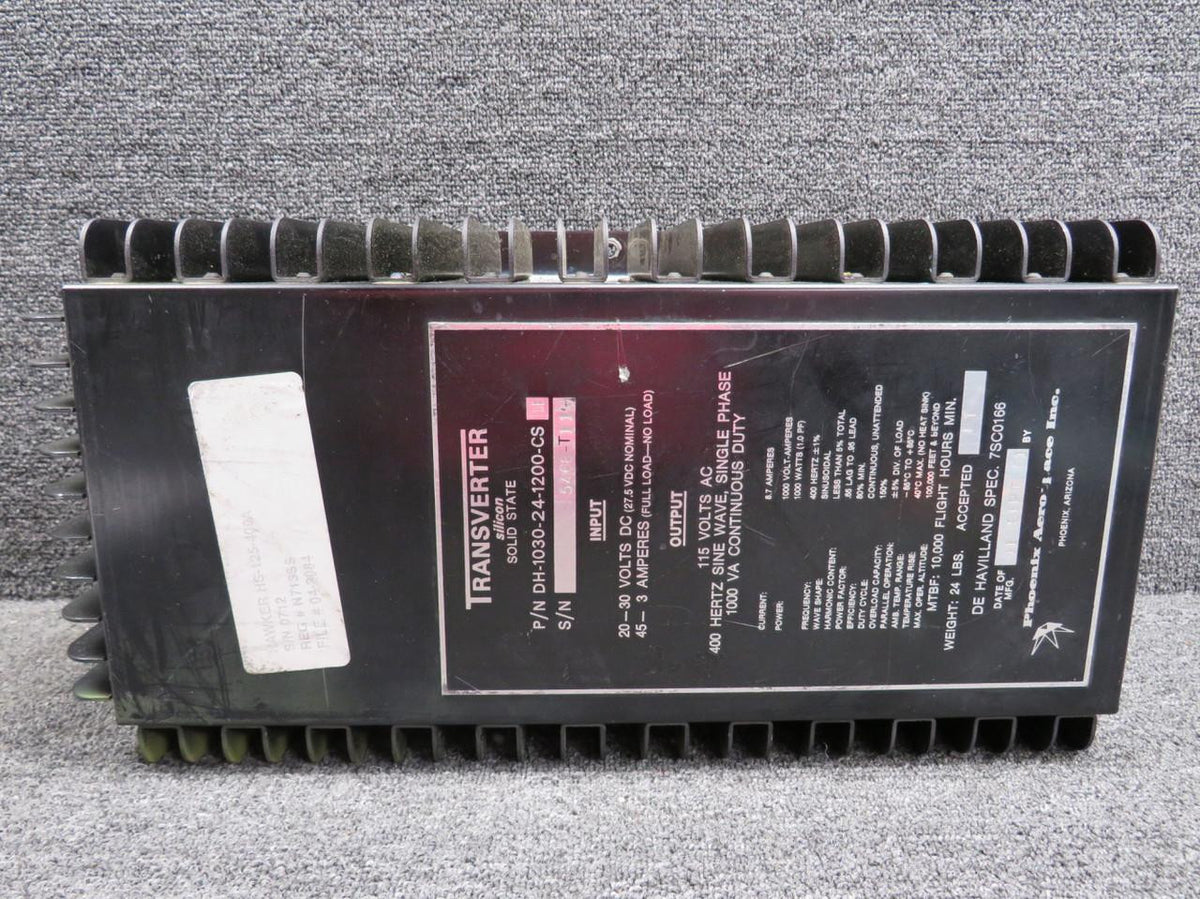 Phoenix DH-1030-24-1200-CS-IIB (Alt: 7SC0166) Phoenix Transverter Unit (Volts: 115)