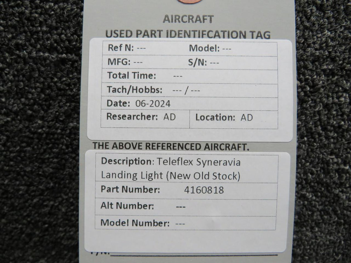 Teleflex 4160818 Teleflex Syneravia Landing Light (New Old Stock)