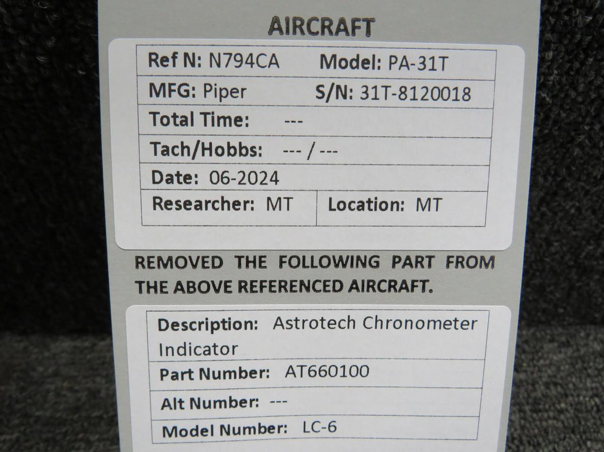 Astrotech AT660100 Astrotech LC-6 Chronometer Indicator