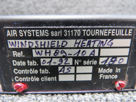 Air Systems WH89-10A Air Systems Windshield Heating Unit