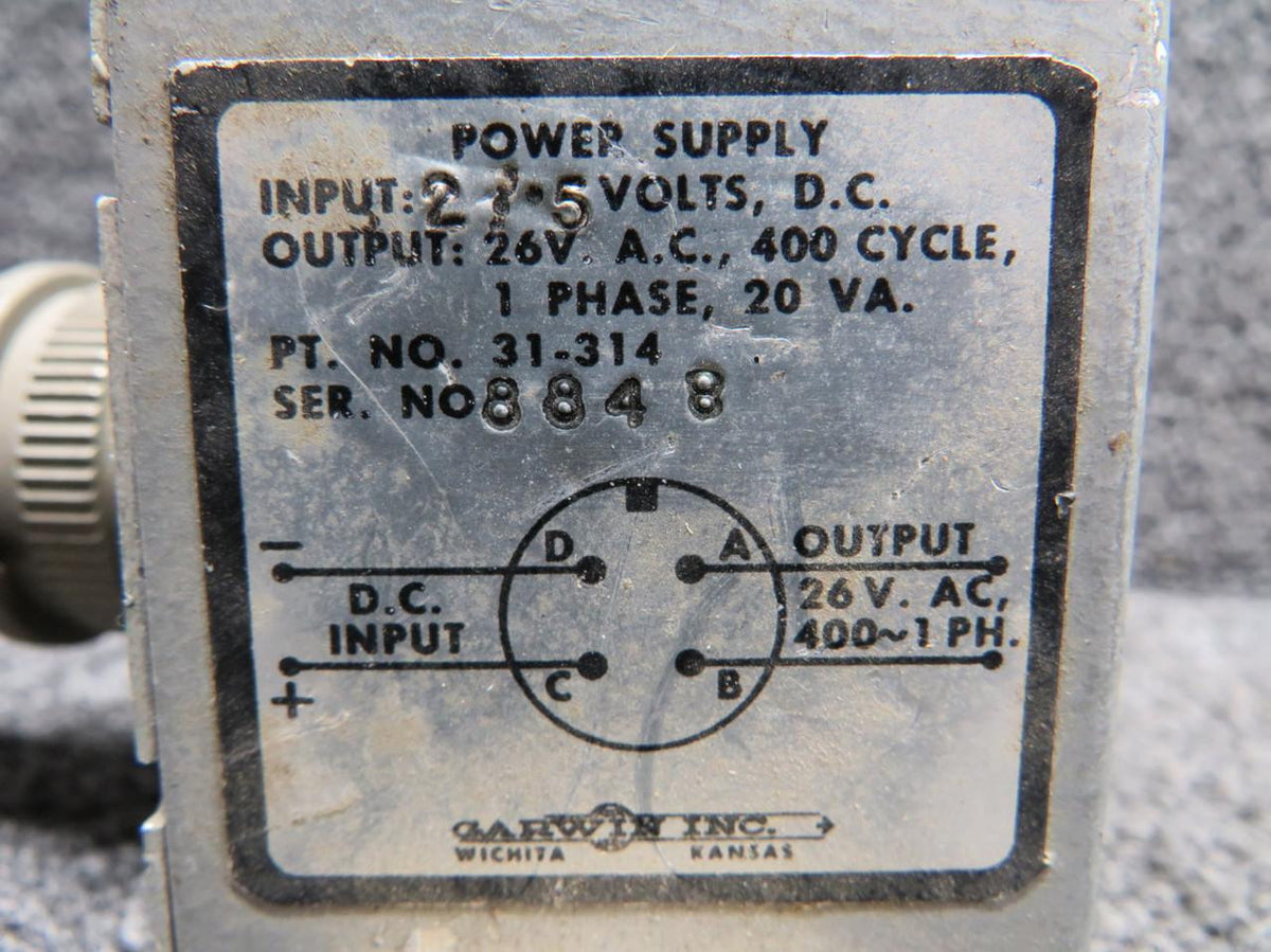 Garwin 31-314 Garwin Power Supply Unit (Volts: 26) (Loose Parts) (Core)