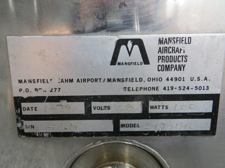 mansfield 297-140 Mansfield Electric Hot Liquid Container (Volts: 28, Watts: 100)