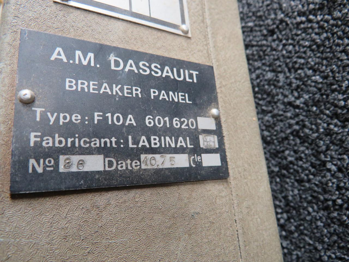 Dassault Falcon F10A Labinal Breaker Panel with Modifications