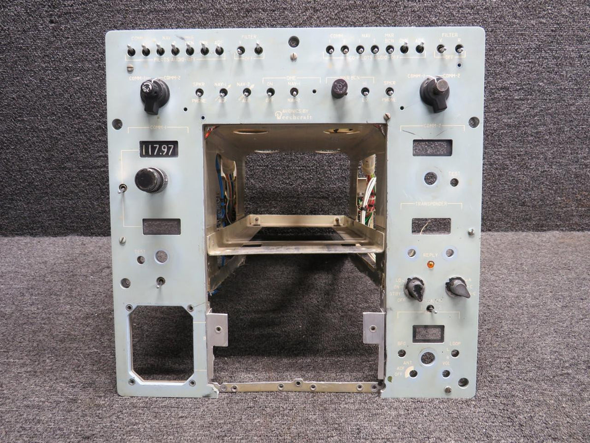 Does Not Apply Beechcraft King Air KA-A100 Navigations-Communications Panel (Cracked Panel)
