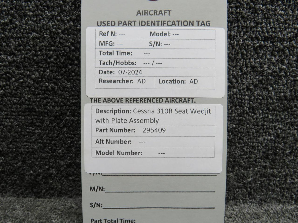 Does Not Apply 295409 Cessna 310R Seat Wedjit with Plate Assembly