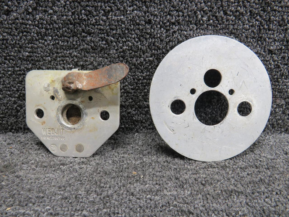 Does Not Apply 295409 Cessna 310 Seat Wedjit Assembly with Plate (Worn)