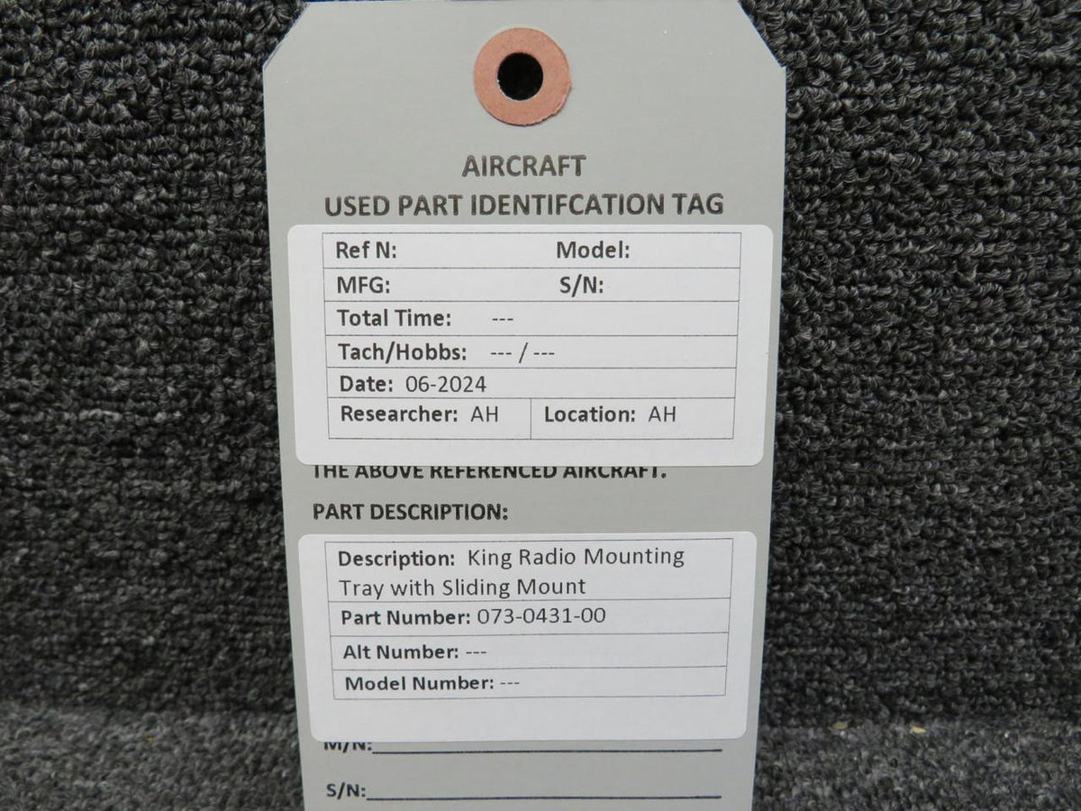 King Radio 073-0431-00 King Radio Mounting Tray with Sliding Mount