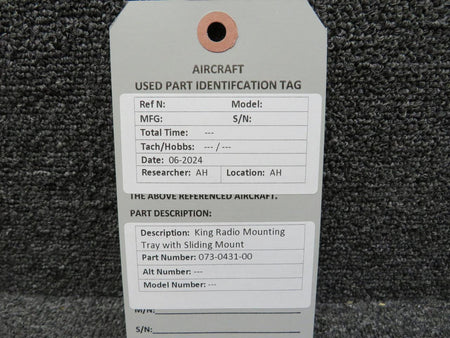 King Radio 073-0431-00 King Radio Mounting Tray with Sliding Mount