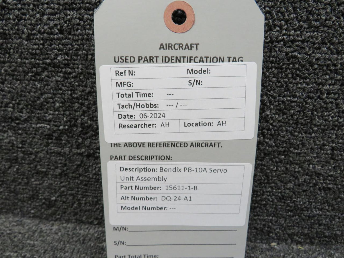 Bendix 15611-1-B (Alt: DQ-24-A1) Bendix PB-10A Servo Unit Assembly
