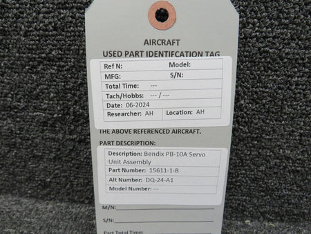 Bendix 15611-1-B (Alt: DQ-24-A1) Bendix PB-10A Servo Unit Assembly