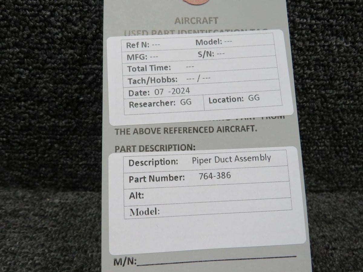 Does Not Apply 764-386 Piper Duct Assembly