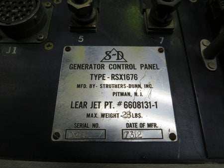 struthers-dunn 6608131-1 Struthers-Dunn RSX1676 Generator Control Panel Assembly