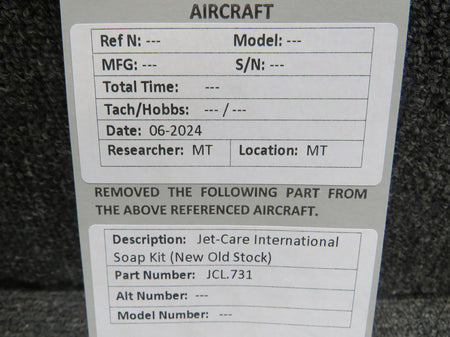 Jet-Care Int. JCL.731 Jet-Care International Soap Kit (New Old Stock)