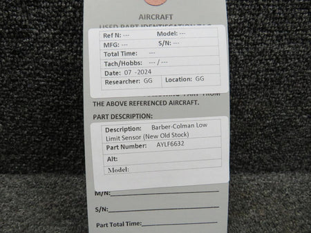 Barber-Colman AYLF6632 Barber-Colman Low Limit Sensor (New Old Stock)