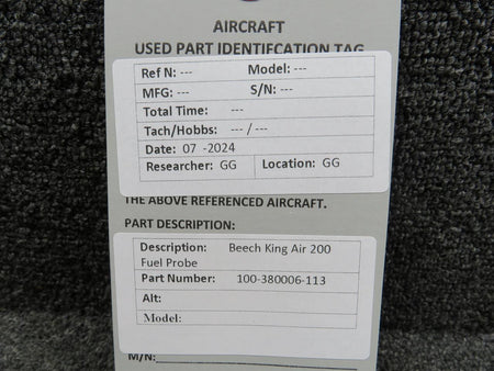 Beechcraft 100-380006-113 Beechcraft King Air 200 Fuel Probe