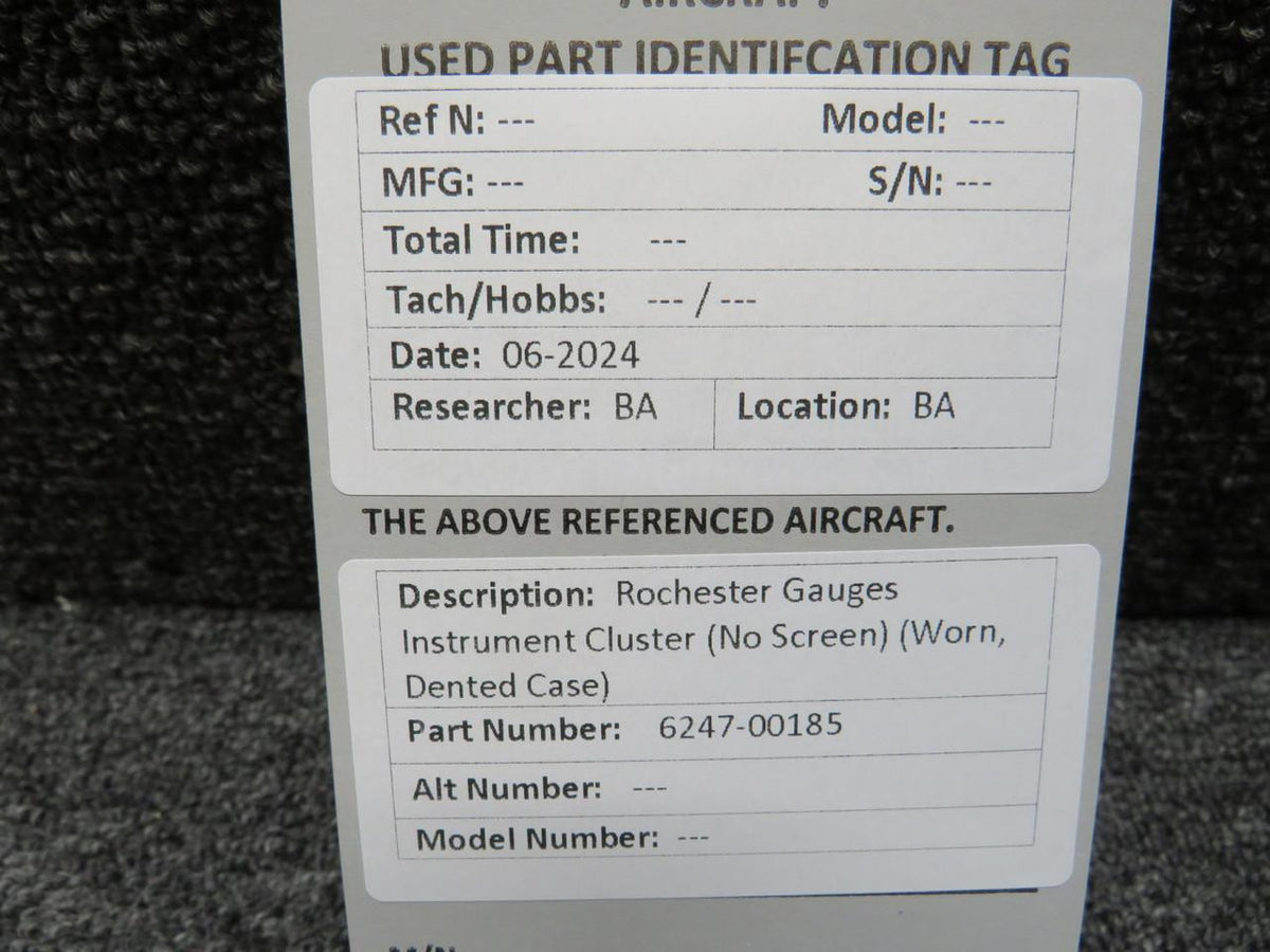 Rochester 6247-00185 Rochester Gauges Instrument Cluster (No Screen) (Worn, Dented Case)