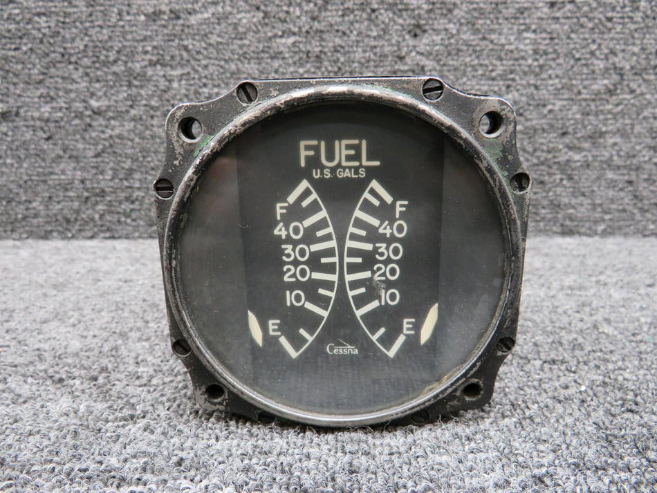 Aircraft Instrument and Development Inc CM2696L1 Aircraft Instrument Dual Fuel Quantity Indicator (Chipped Paint)