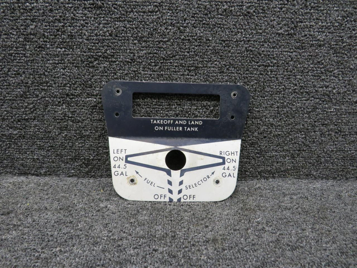 Cessna Aircraft Parts 2113067-1 Cessna P210 Fuel Selector Placard