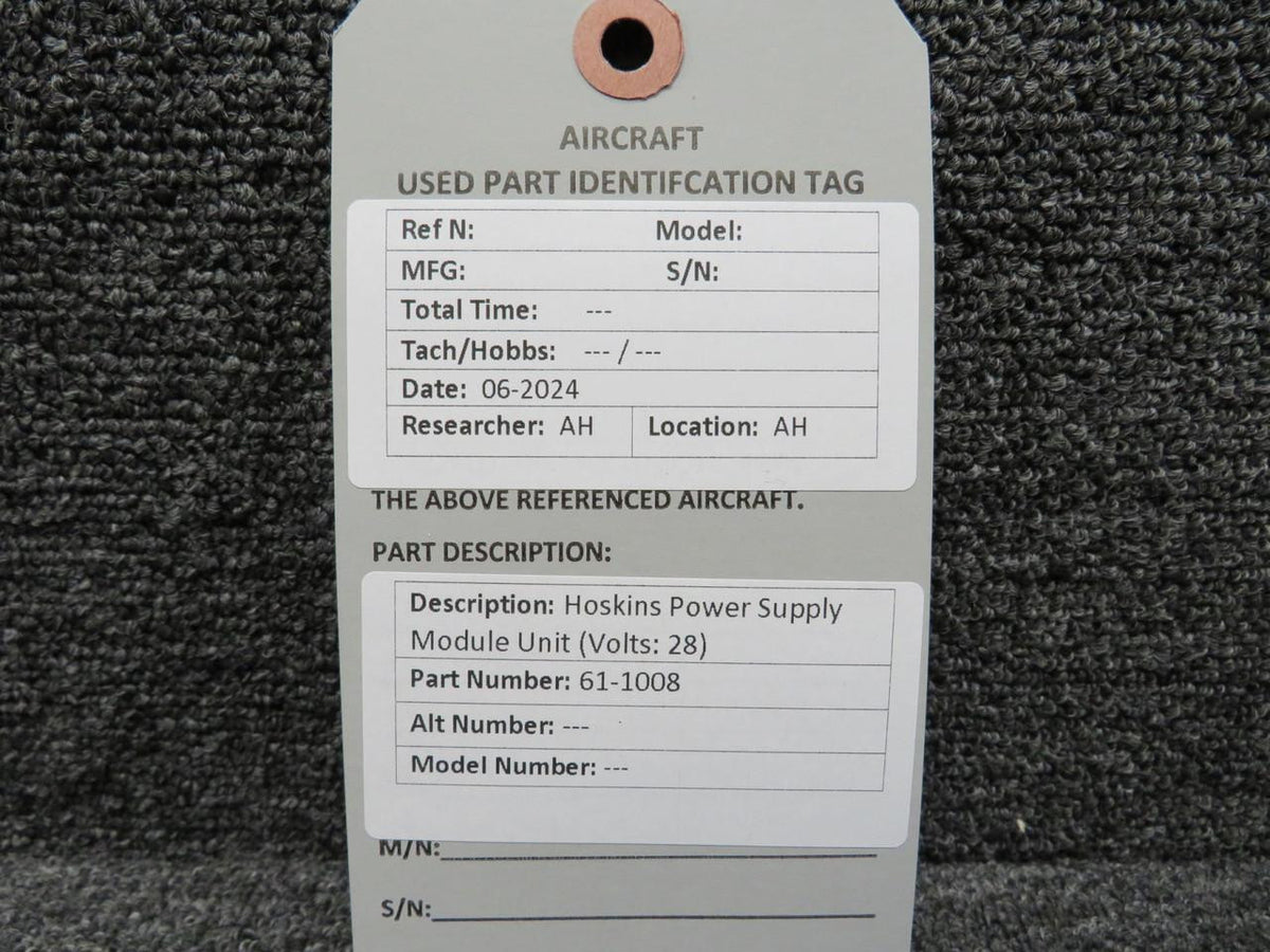 Hoskins 61-1008 Hoskins Power Supply Module Unit (Volts: 28)