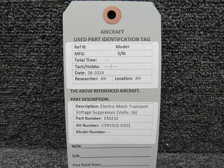 Electro-Mech EM232 (Alt: C591501-0101) Electro-Mech Transient Voltage Suppressor (Volts: 36)