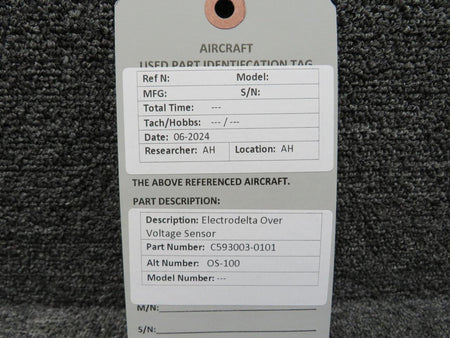 Electrodelta C593003-0101 (Alt: OS-100) Electrodelta Overvoltage Sensor