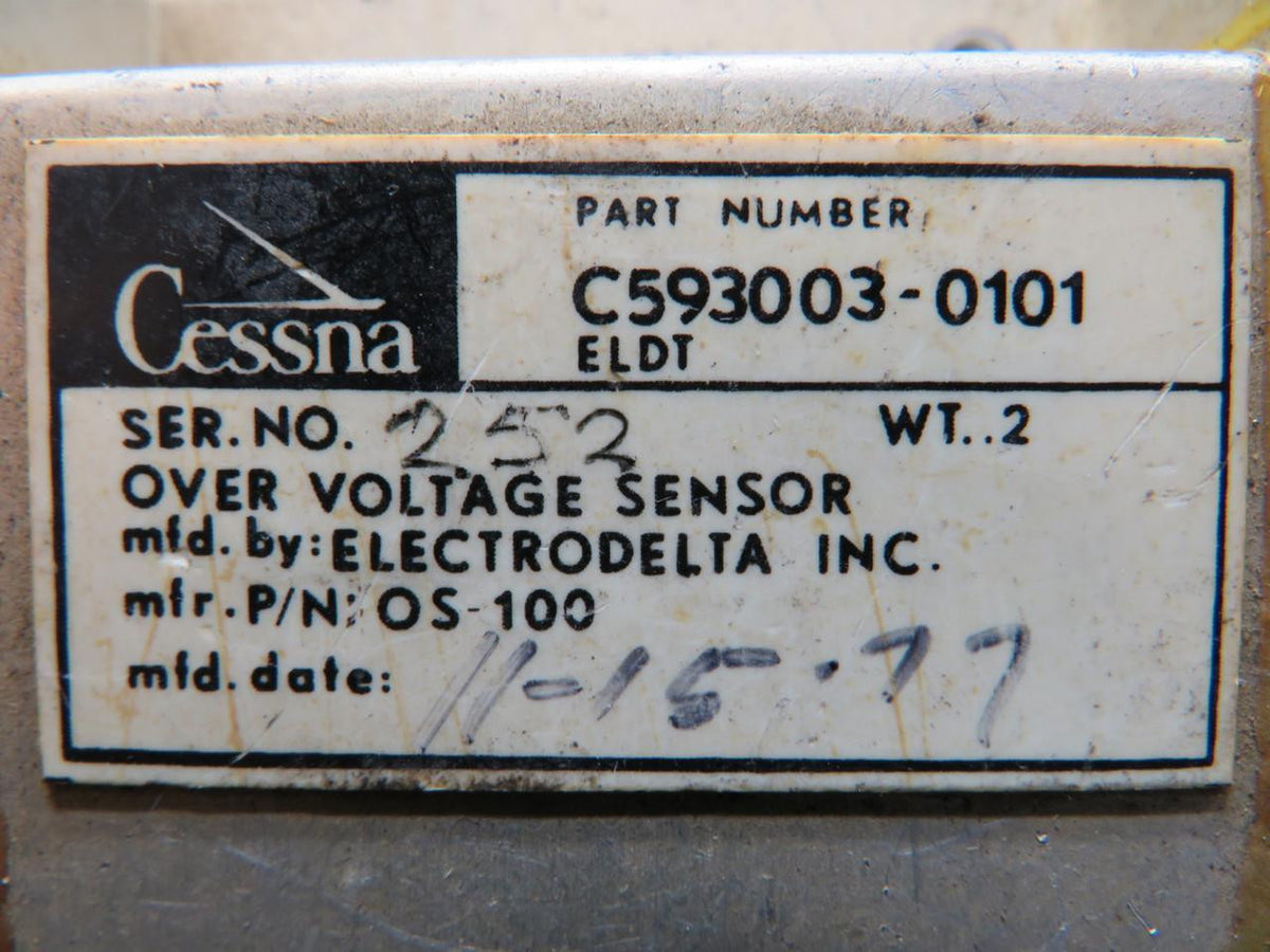 Electrodelta C593003-0101 (Alt: OS-100) Electrodelta Overvoltage Sensor