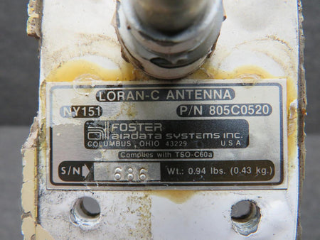 Foster 805C0520 Foster Air Data Systems LORAN-C Antenna