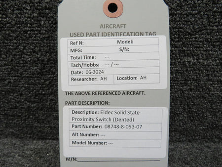 Eldec 08748-8-053-07 Eldec Solid State Proximity Switch (Dented)
